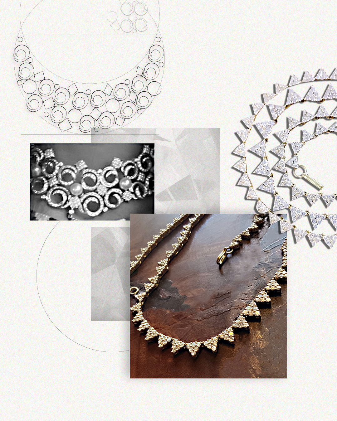 Diamond Necklace with heirloom diamonds   