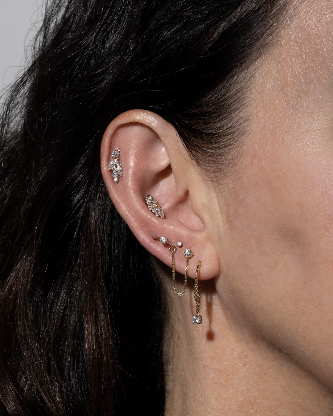 How to Style Thoughtful Earscapes with Natural Diamond Earrings Only