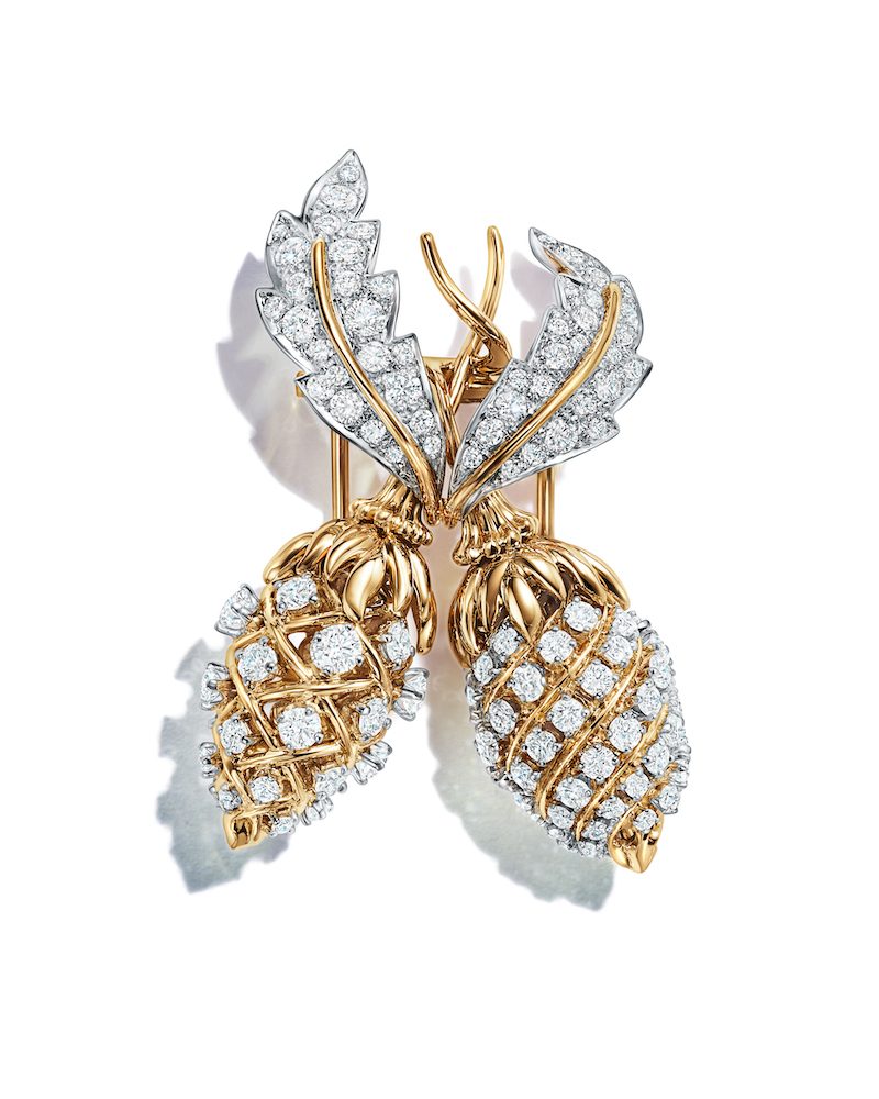 The Best Diamond Fruit Jewelry Is Ripe for Summer 20 Fruit Jewelry Tiffany & Co. Schlumberger Two Fruit Brooch