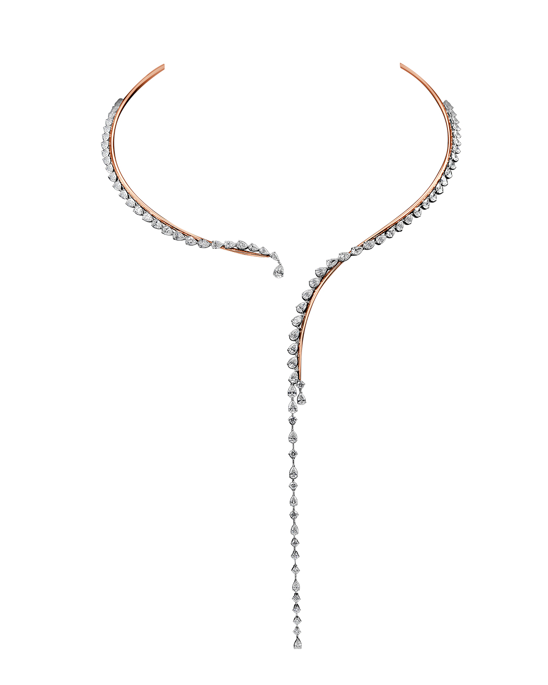 Minimalist diamond choker necklace