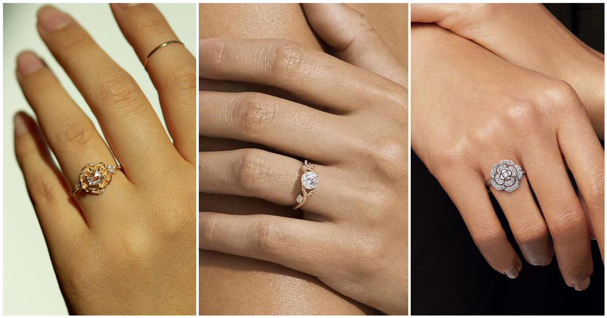 15 Wonderfully Whimsical Nature-Inspired Engagement Rings - Only Natural  Diamonds
