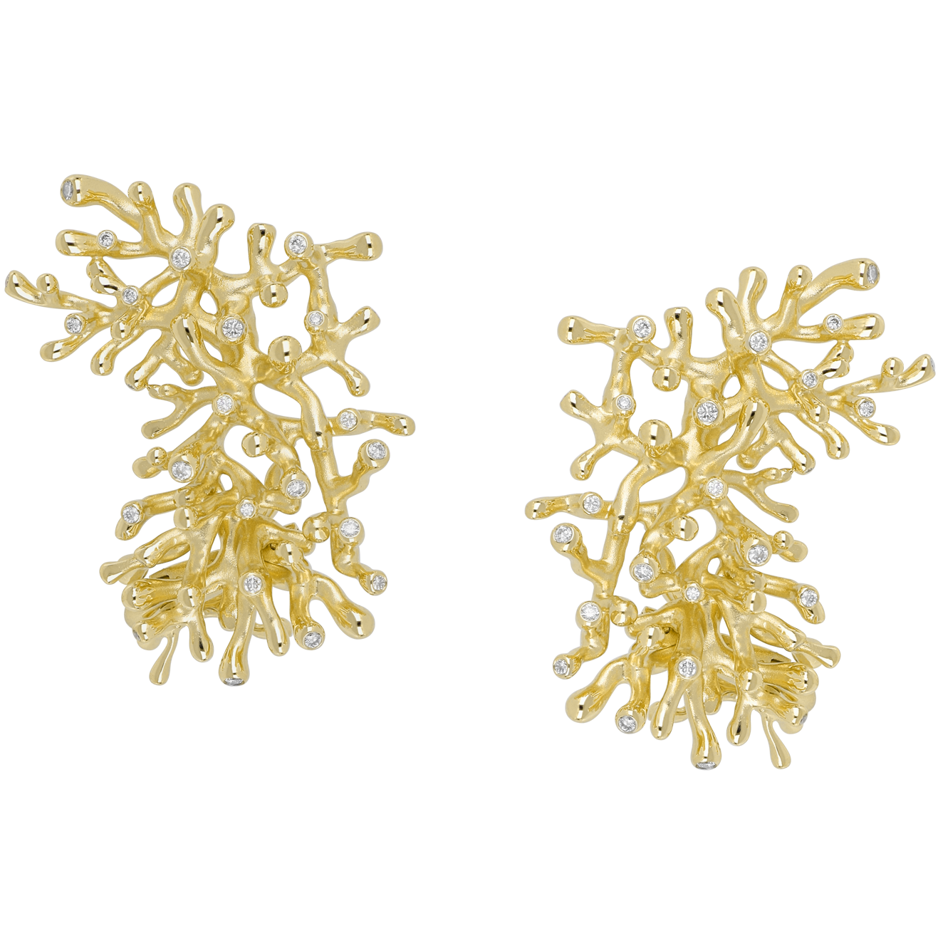 Exquisite Tariq Riaz Coral Earrings