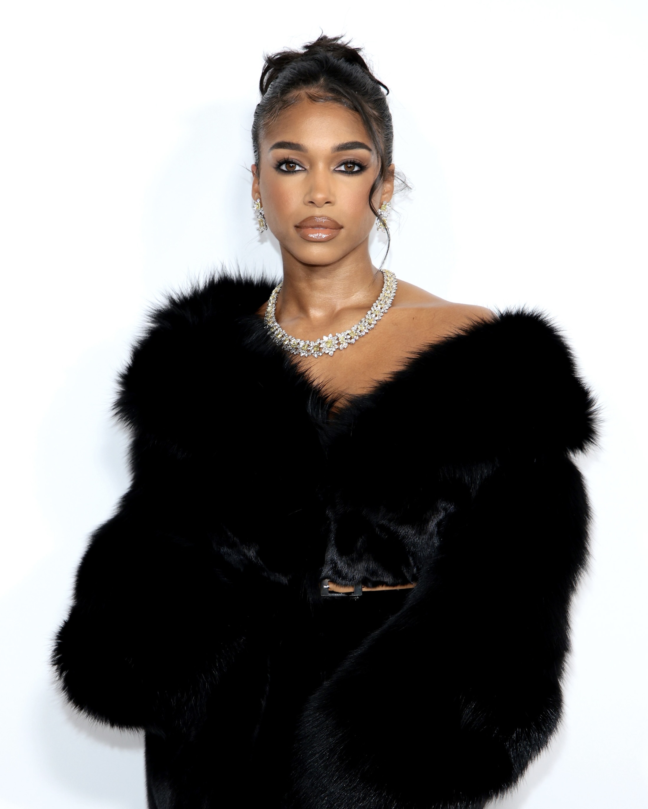 Lori Harvey's Furry Bag Is The Statement Accessory You Need For Fall