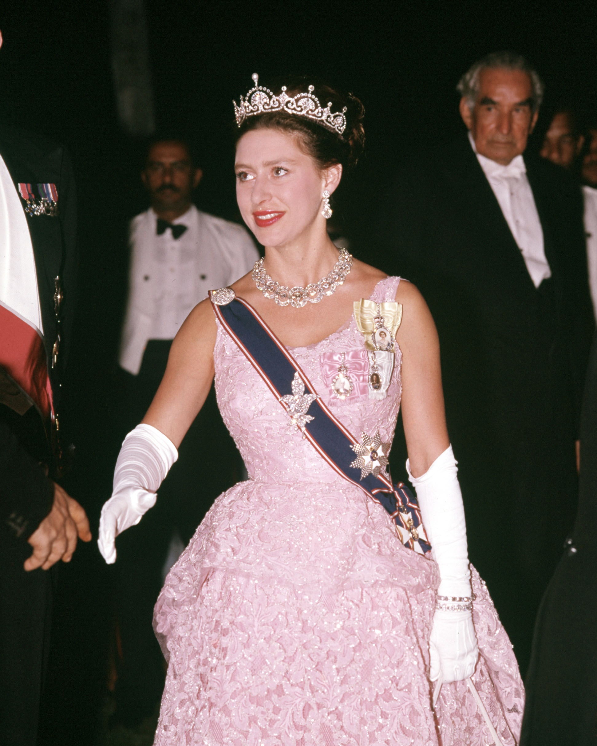Princess Margaret wears The Lotus Flower Tiara