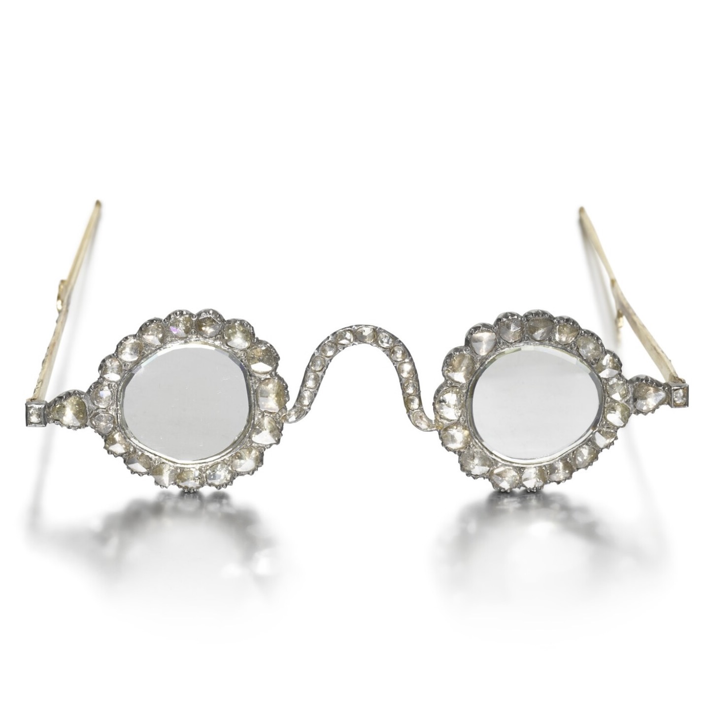 The 'Halo of Light' diamond sunglasses from the Mughal Empire. (Courtesy of Sotheby's)