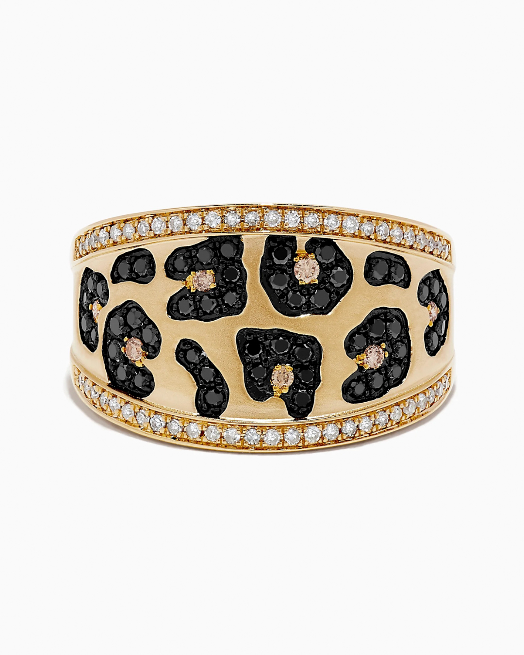 Mob Wife aesthetic leopard print diamond ring