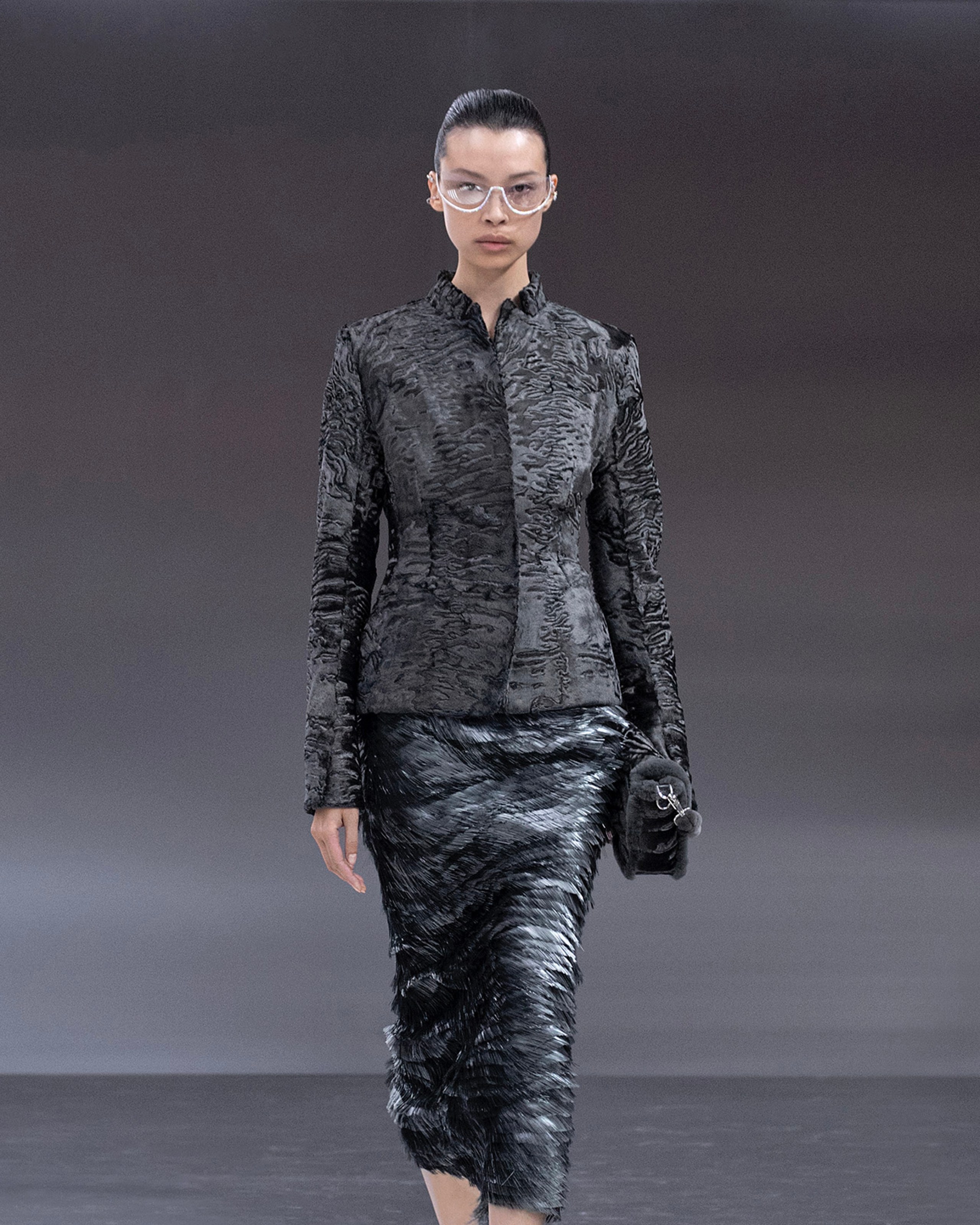 <i>Shimmering Shades</i>: Fendi Brings Diamond-Studded Sunglasses to Fashion Week 5 Fendi Haute Couture Spring/Summer 2024 runway show with diamond-studded sunglasses during of Paris Fashion Week