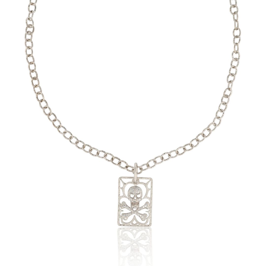 Elton John's Diamond Skull Pendant by Loree Rodkin