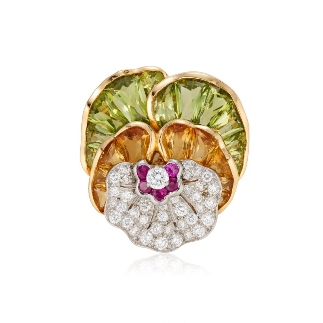 Elton John's Floral Brooch by Oscar Heyman
