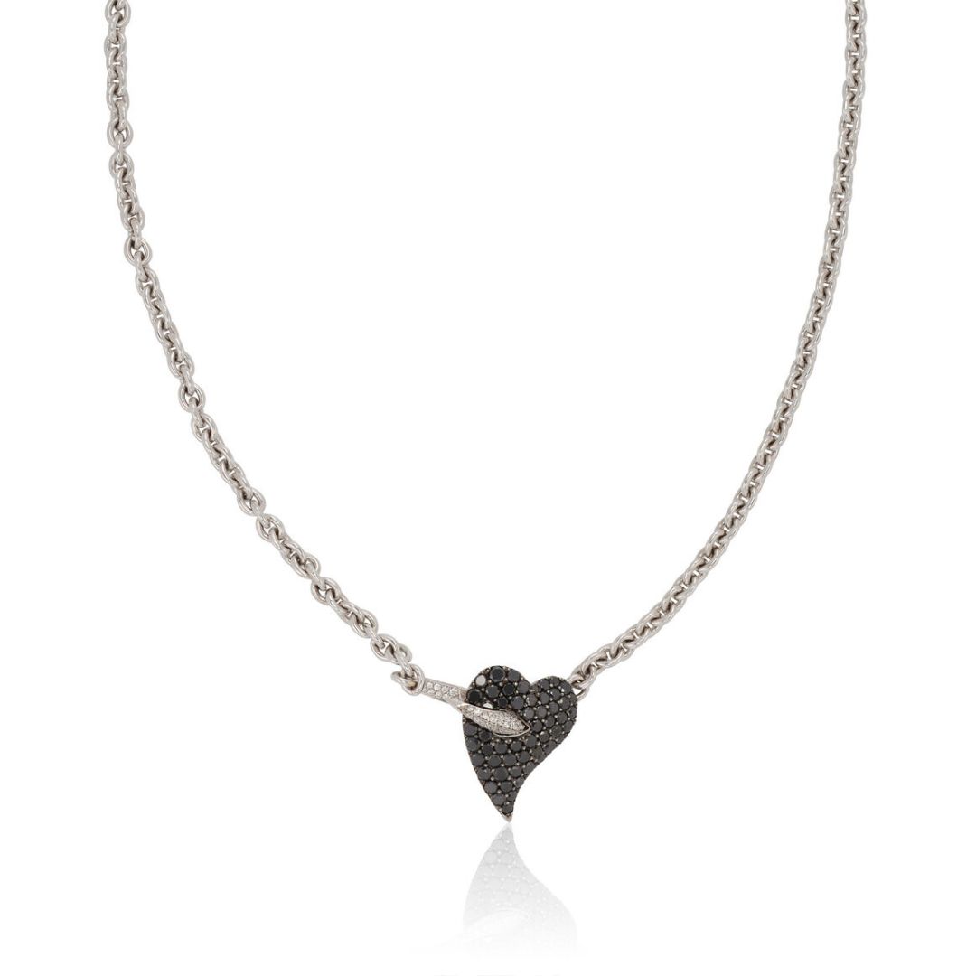 Elton John's Black Diamond Heart Pendant by Shaun Leane