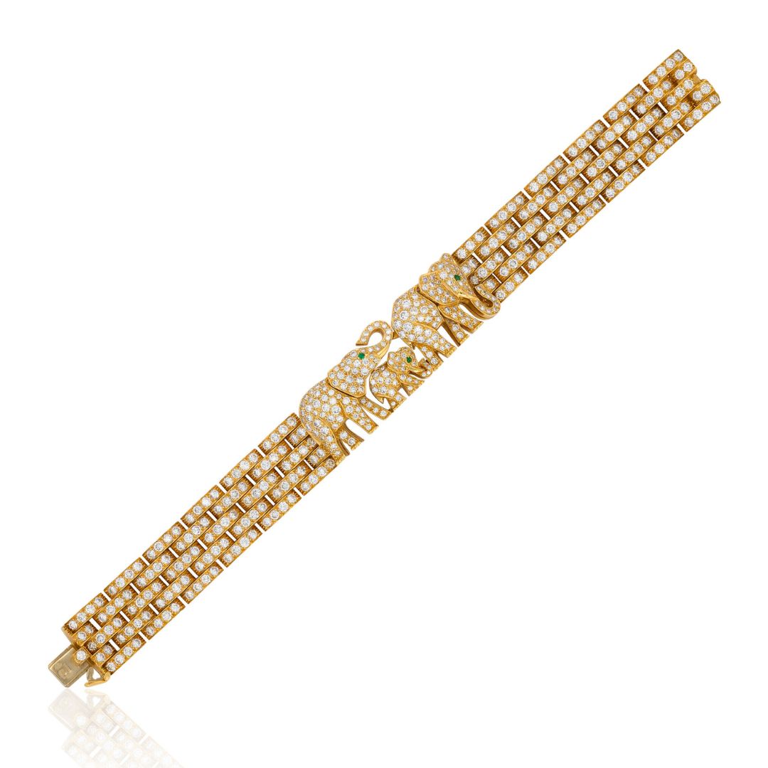 Elton John's Diamond Elephant Bracelet by Cartier