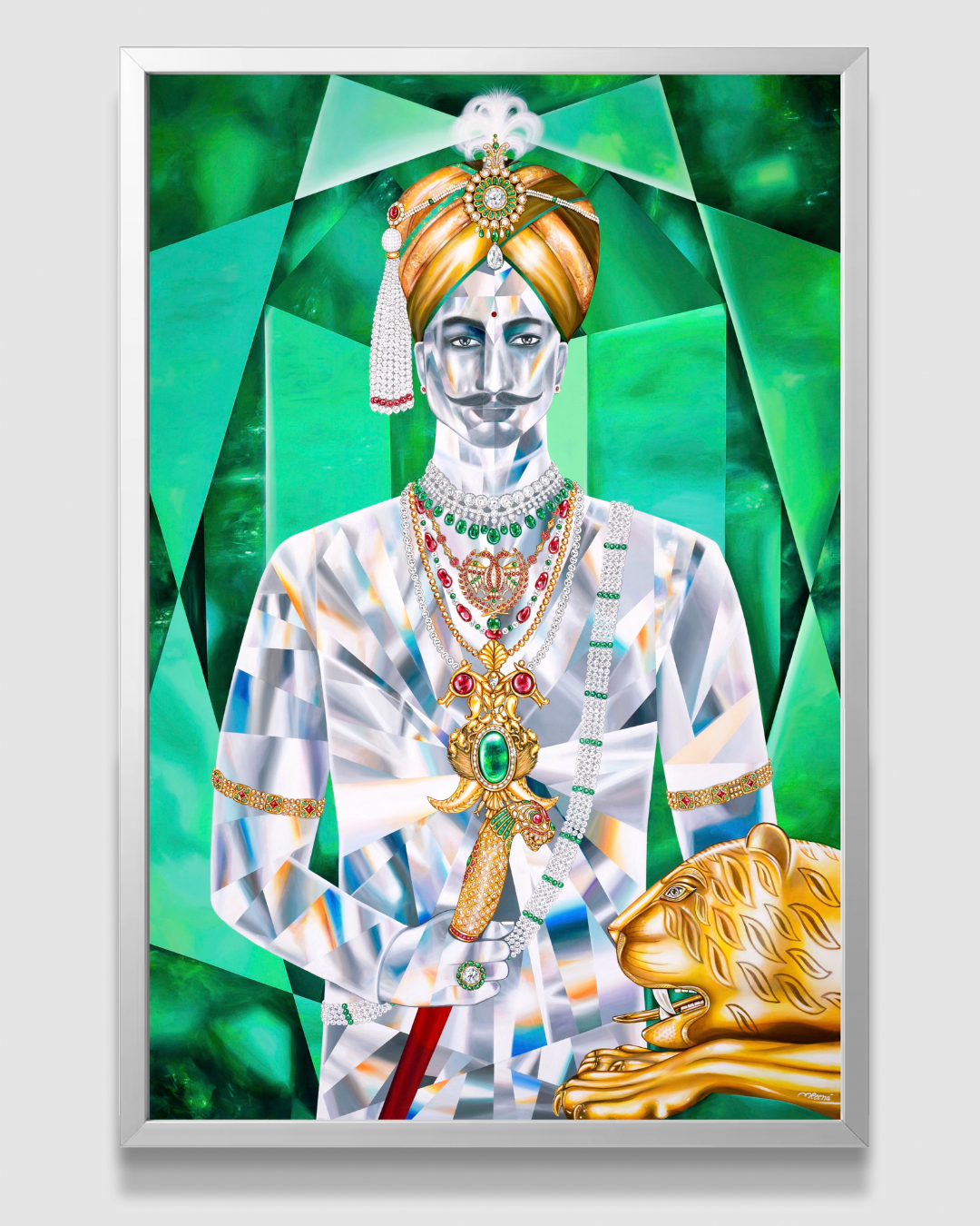 Reena Ahluwalia’s Diamond Clad Paintings of Royalty Find Eternal Home 2 Reena Ahluwalia’s Diamond Clad Paintings of Royalty Find Eternal Home