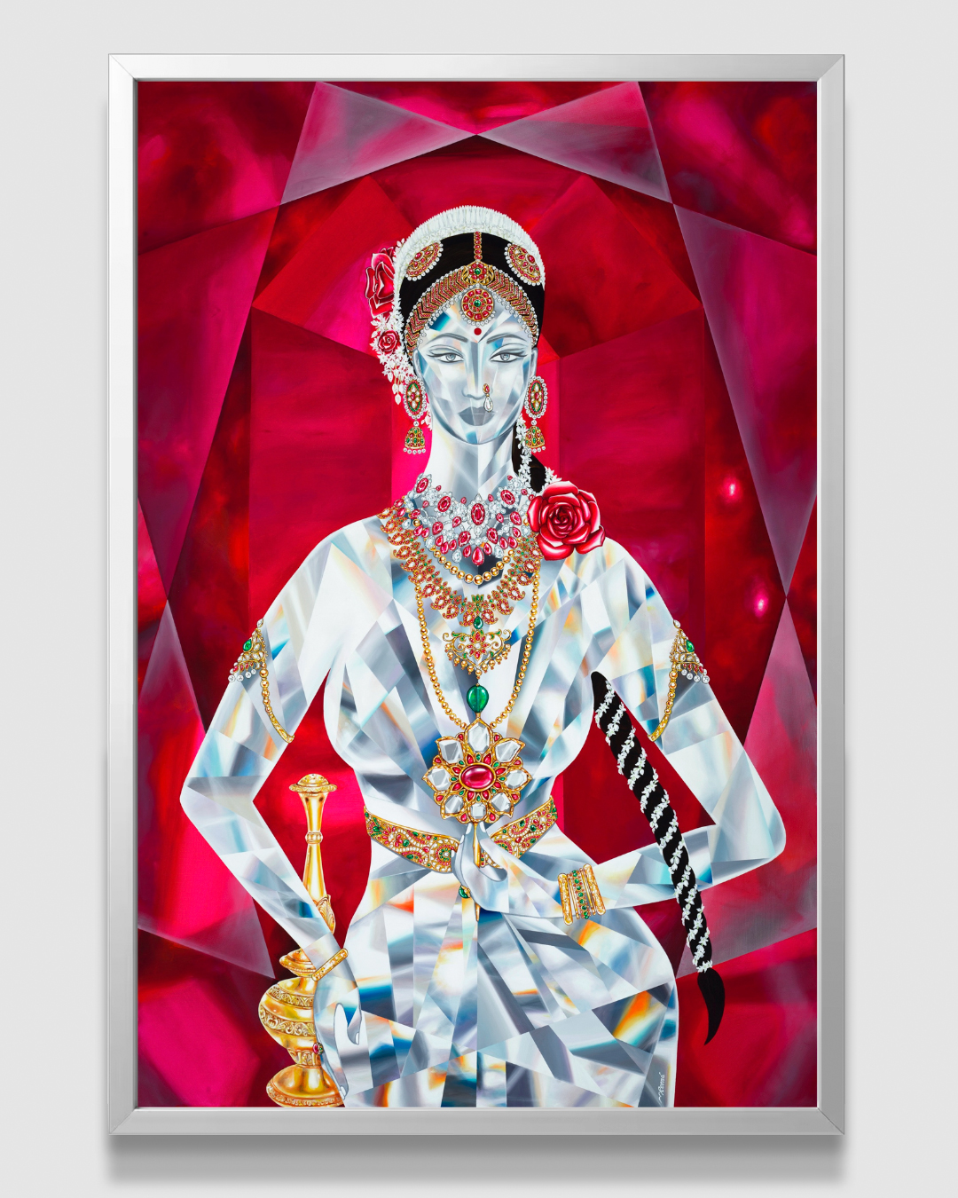 Reena Ahluwalia’s Diamond Clad Paintings of Royalty Find Eternal Home 4 Reena Ahluwalia’s Diamond Clad Paintings of Royalty Find Eternal Home