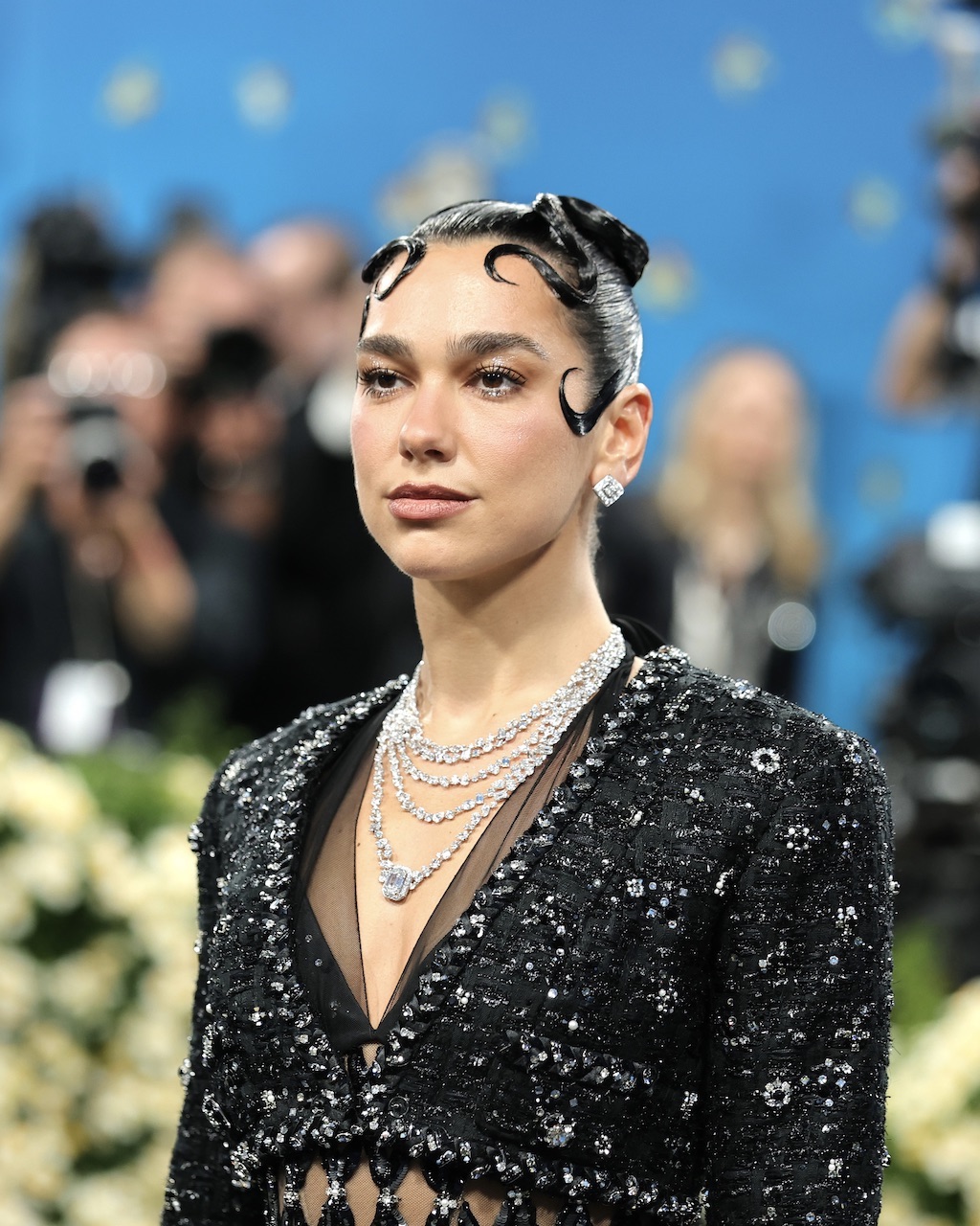 Dua Lipa attends the 2025 Met Gala Celebrating "Superfine: Tailoring Black Style" at Metropolitan Museum of Art on May 05, 2025. (Getty Images)