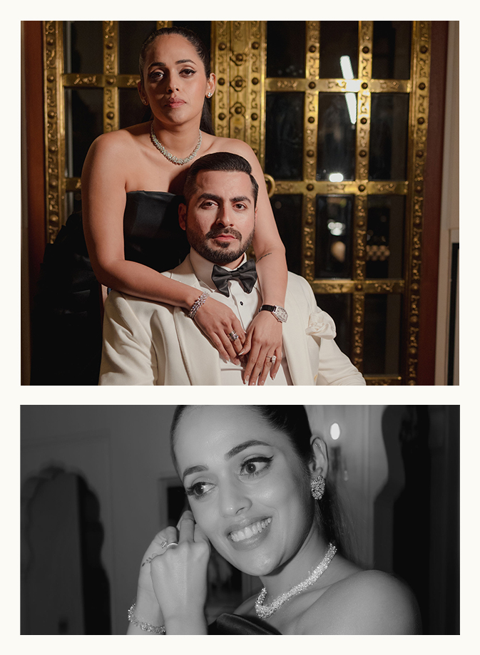 Palak and Avnish's affinity for understated, classic diamond pieces