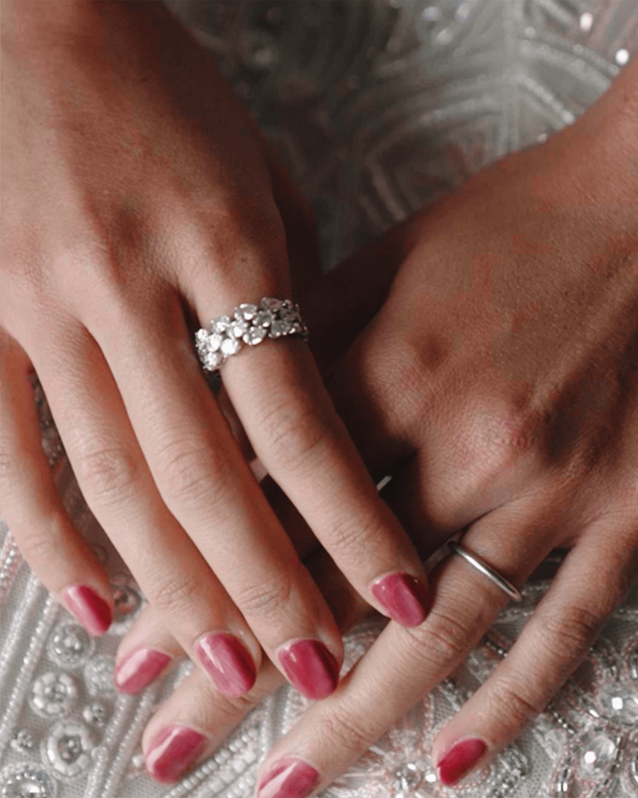 Her Time To Shine: Getting Ready with Julia Chafé 6 Julia Chafé's diamond ring from anmol jewellery