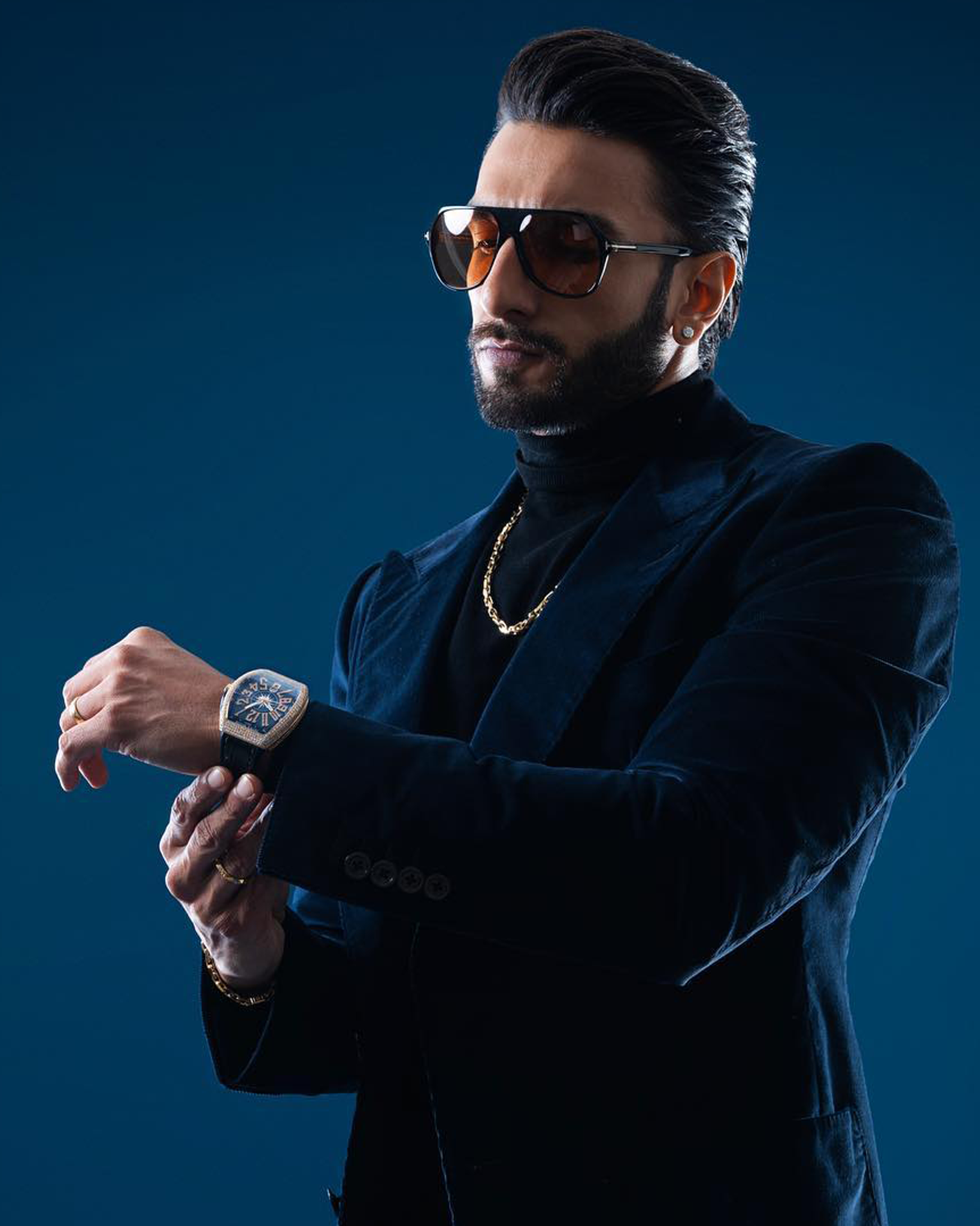 The Ultimate Diamond Flex: <i>Celebrities and Their Iconic Timepieces</i> 4 Ranveer Singh with Franck Muller Vanguard diamond watch