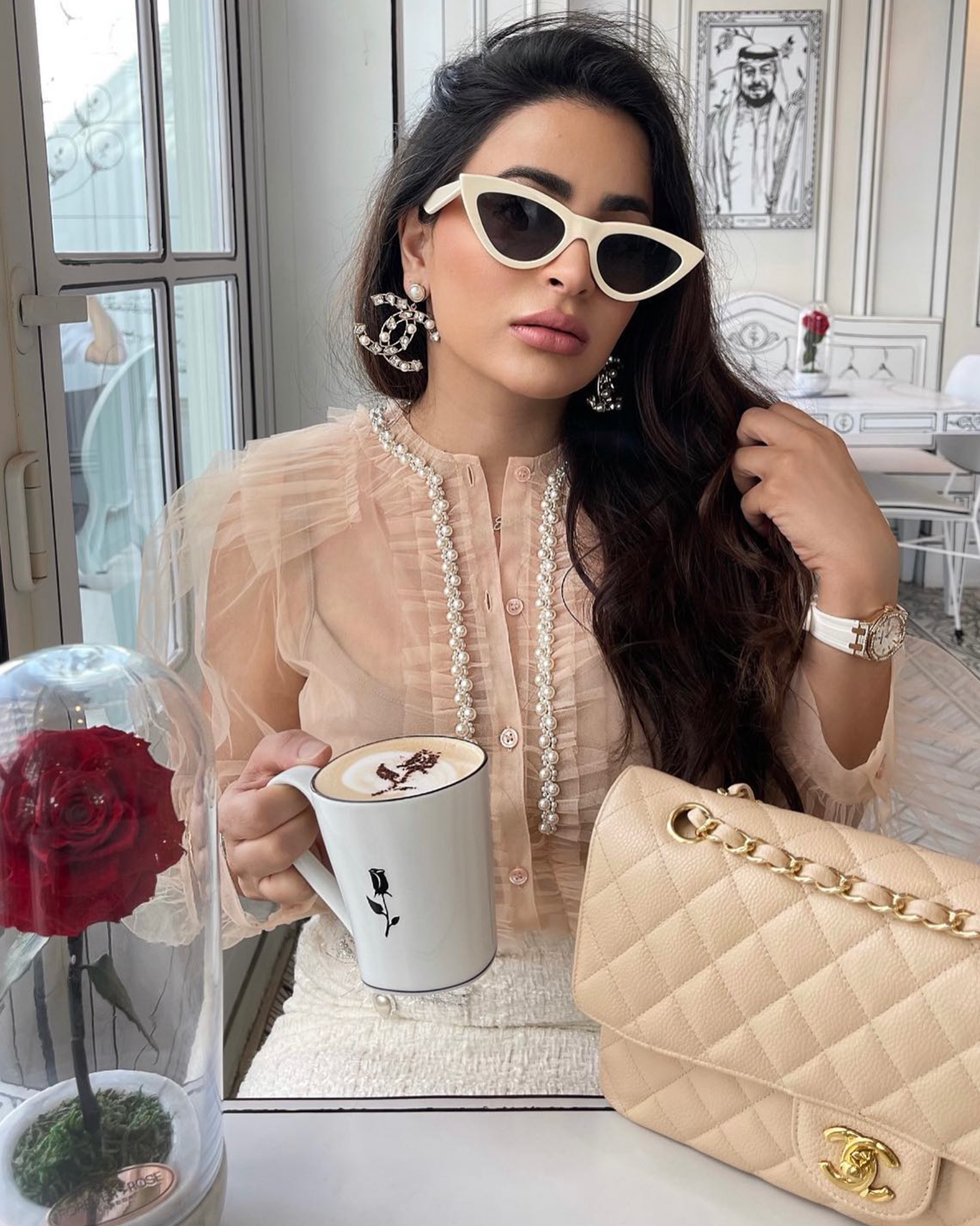 The Ultimate Diamond Flex: <i>Celebrities and Their Iconic Timepieces</i> 19 Safa Siddiqui wearing Audemars Piguet Royal Oak diamond watch