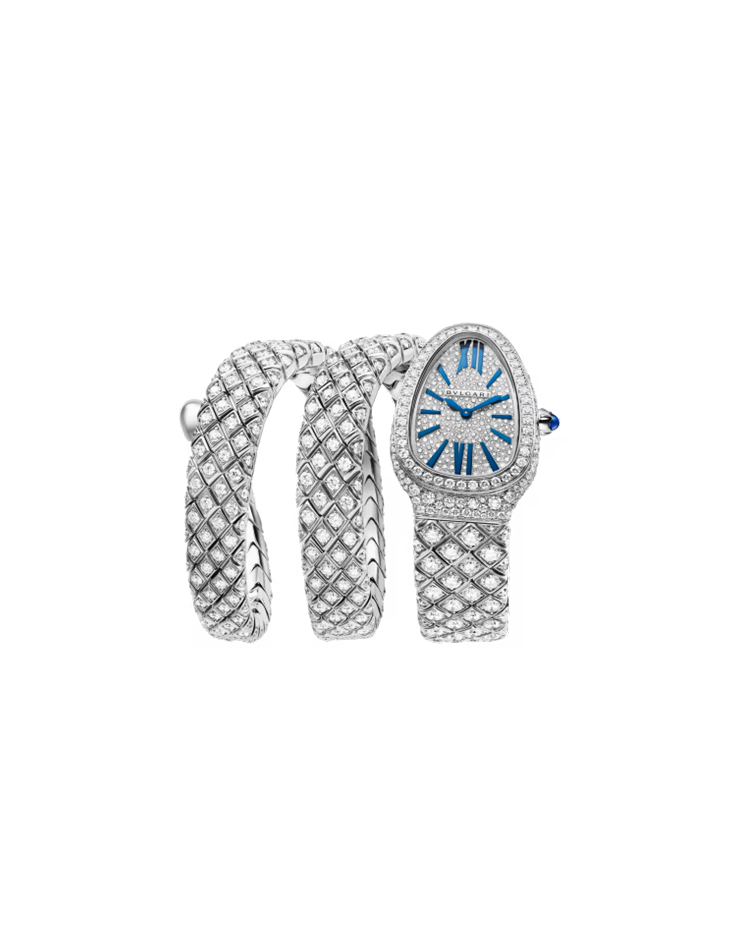 The Ultimate Diamond Flex: <i>Celebrities and Their Iconic Timepieces</i> 22 Lojain Omran wearing Bvlgari Serpenti Spiga diamond watch