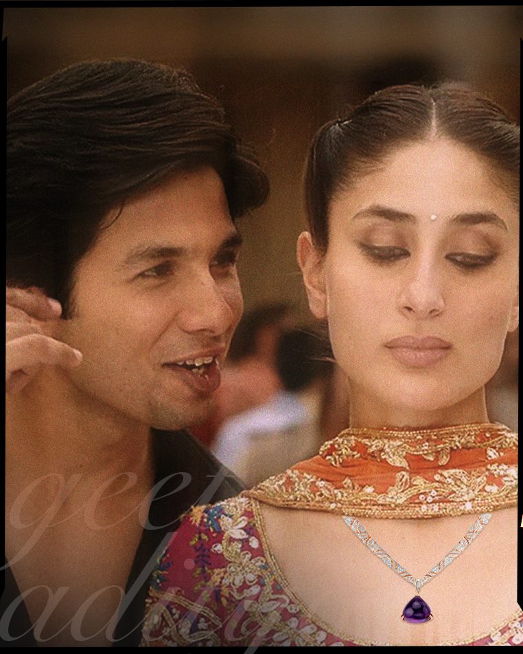 Kareena and Shahid from 'Jab We Met', featuring Tanishq necklace