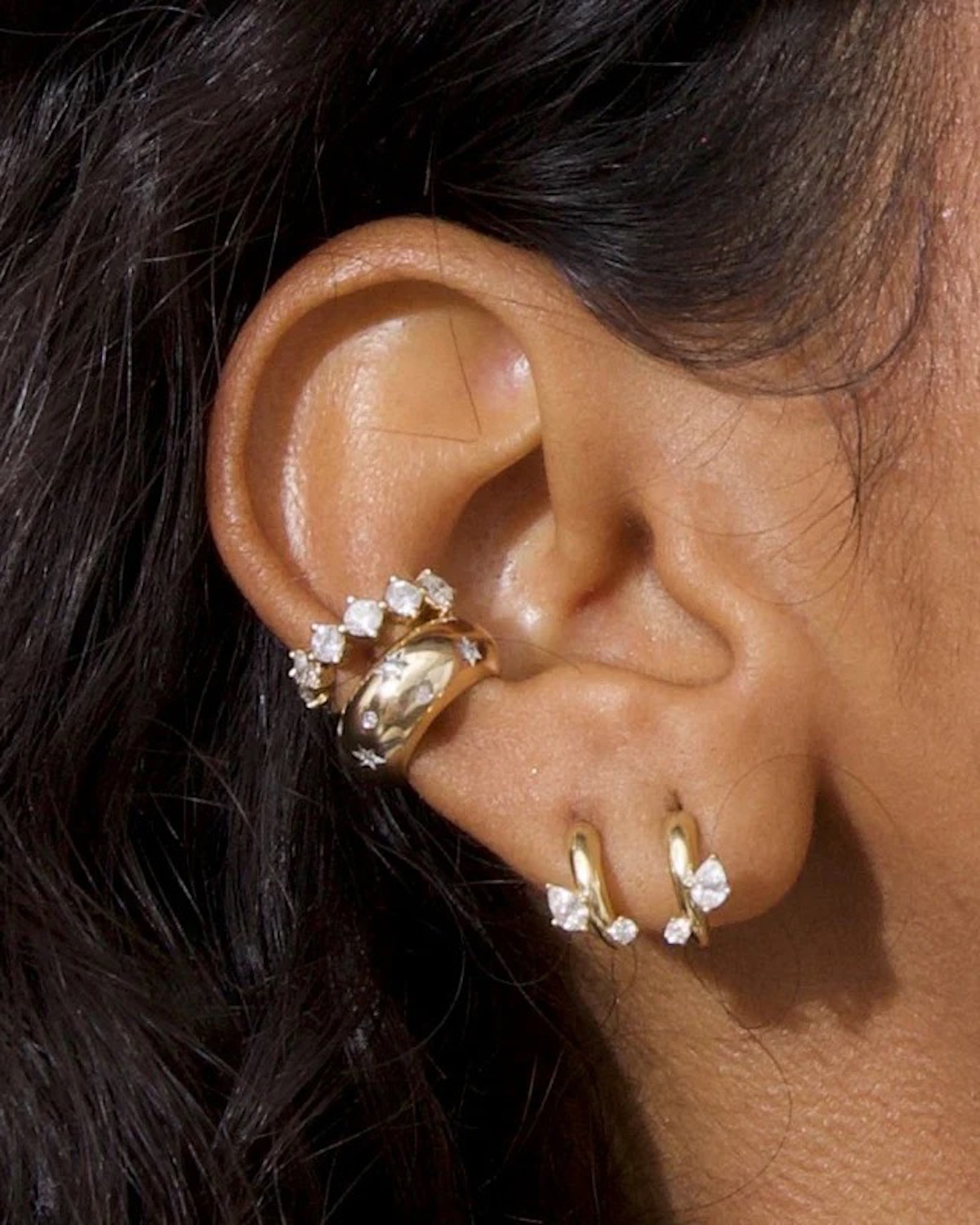 20 Natural Diamond Ear Cuffs That Bring the Drama—No Piercing Required