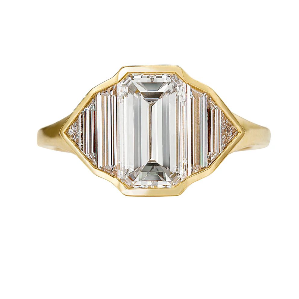 framed diamond engagement rings