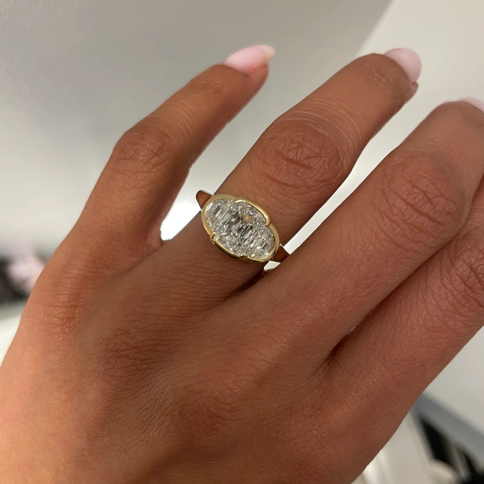 Touched by a Diamond: Framed Diamond Engagement Rings 6 Touched by a Diamond: Framed Diamond Engagement Rings