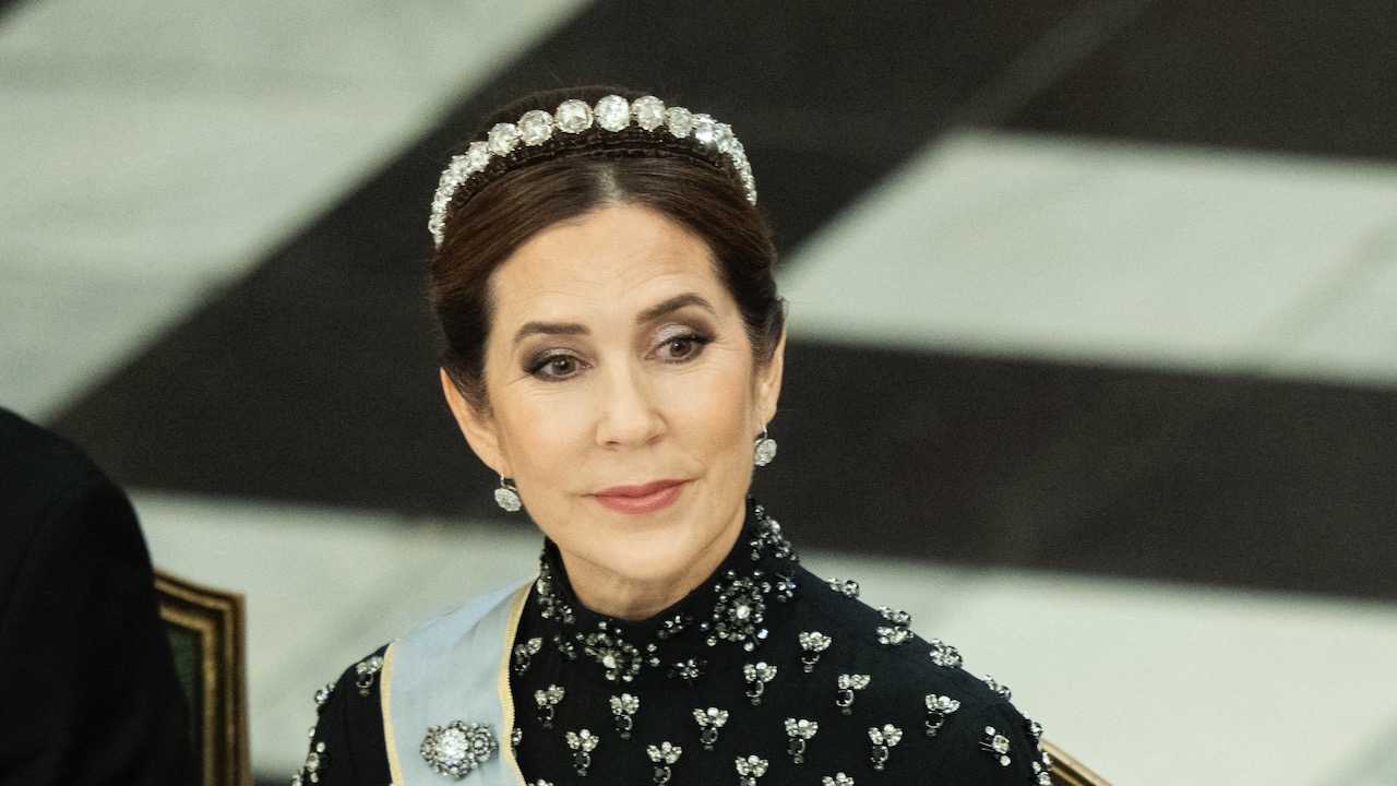 Queen Mary of Denmark wears the Danish Rose Diamond Bandeau tiara