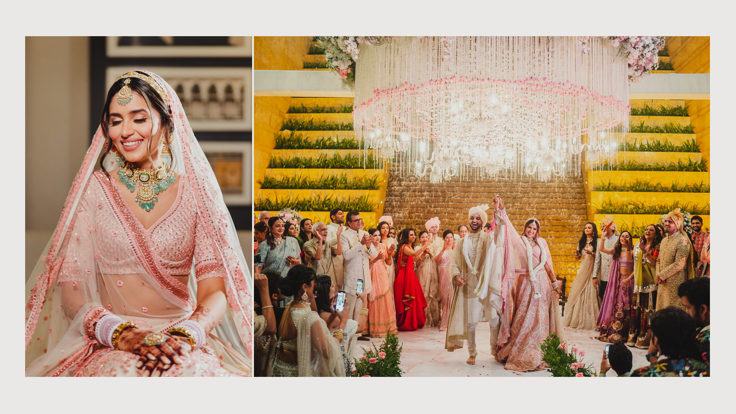 The Bride Who Wove Heritage Into High Fashion 5 Aishwarya Avlani’s pastel pink lehenga for the pheras, radiating elegance