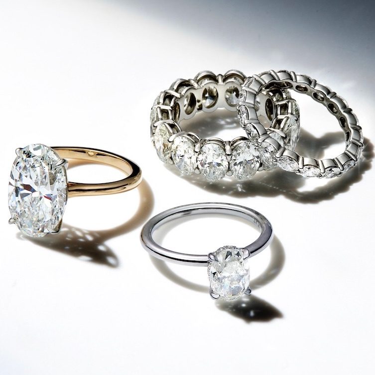 Engagement wedding ring set