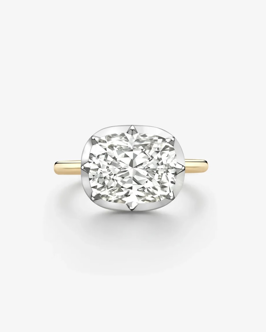 All About Zendaya's Engagement Ring 5 Zendaya's Engagement Ring: Tom Holland proposed with an east-west set cushion cut diamond engagement ring