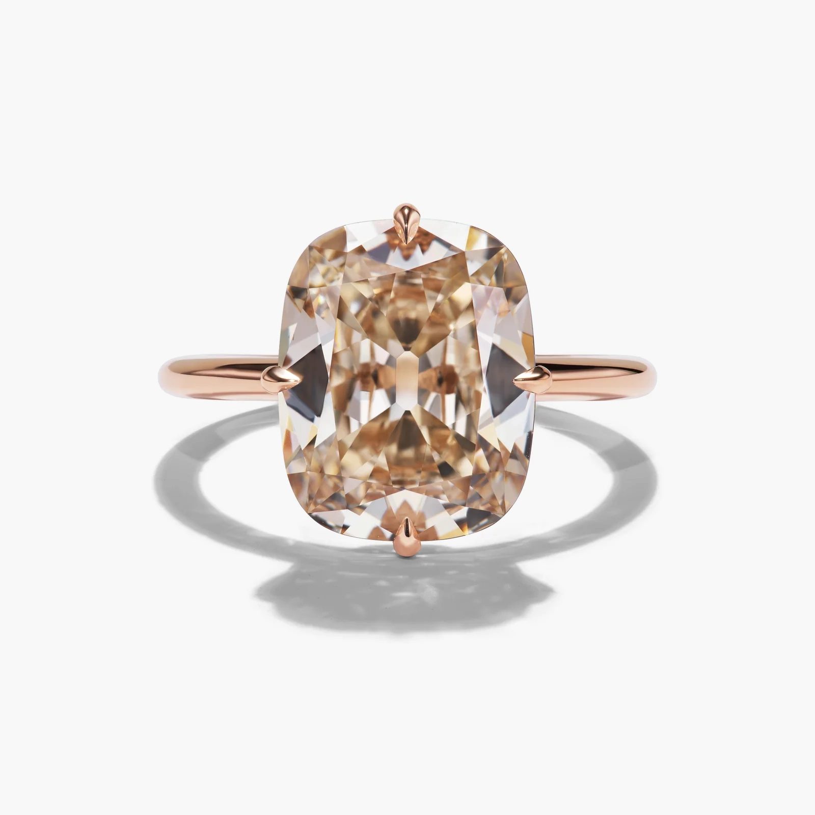 champagne diamond ring