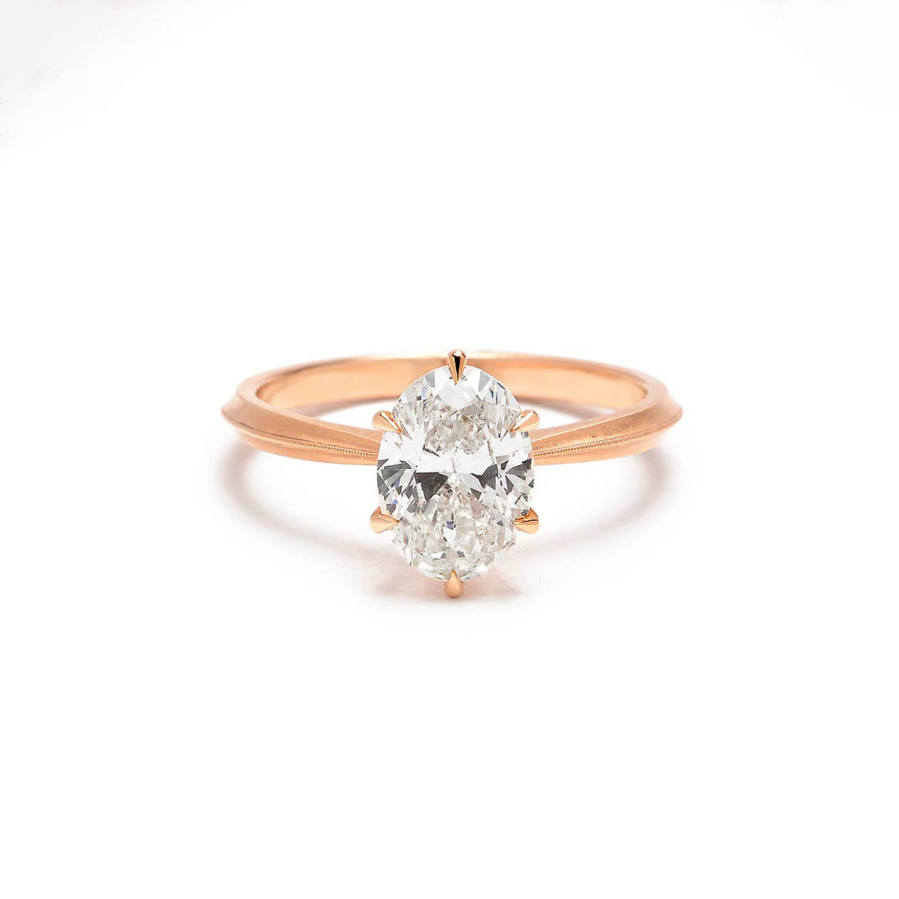 rose gold engagement rings