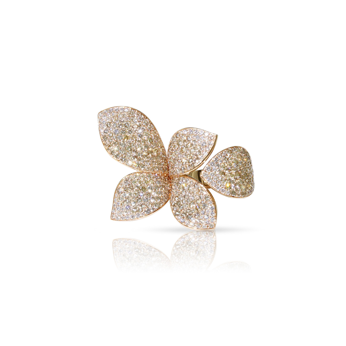 brown diamond cocktail ring