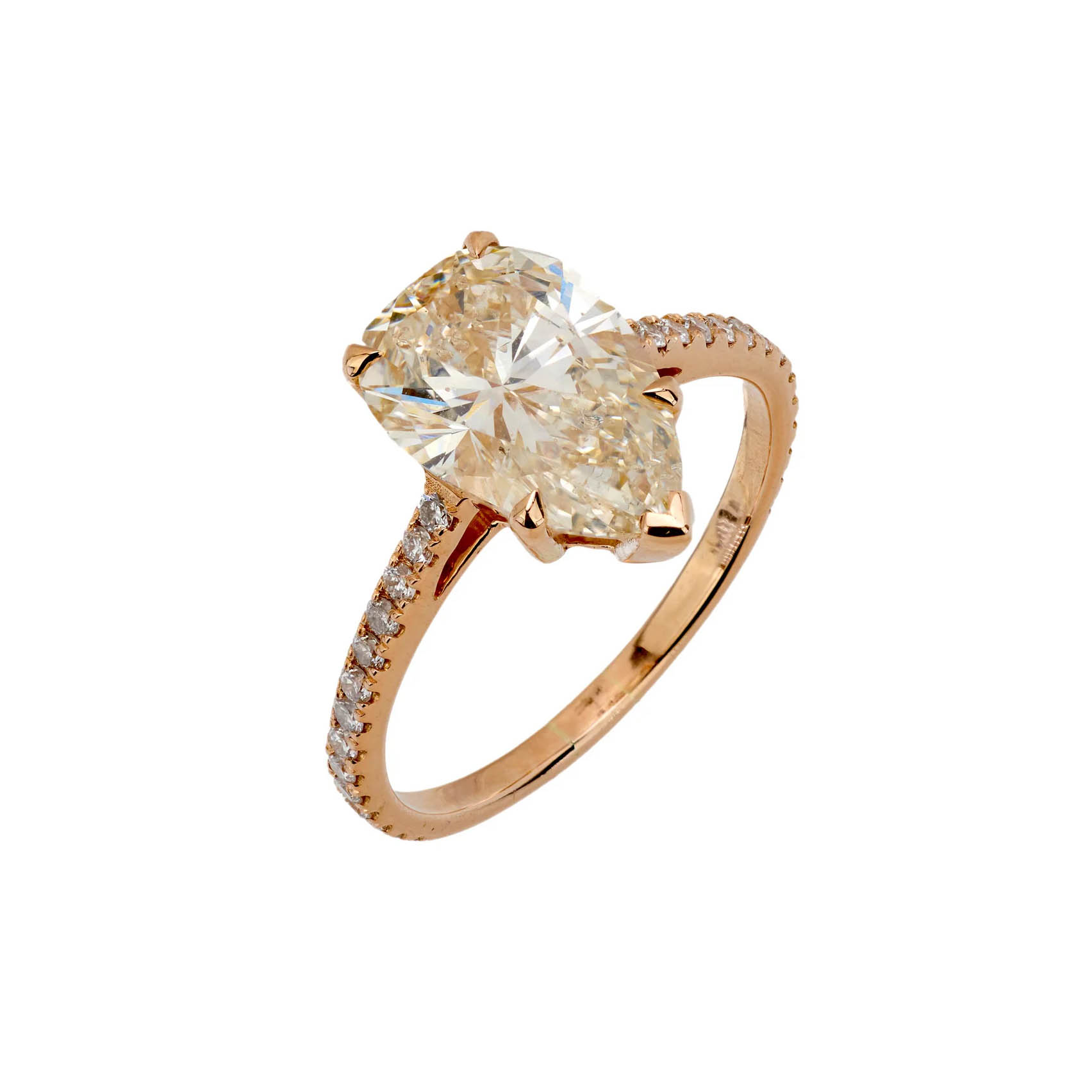 rose gold engagement rings