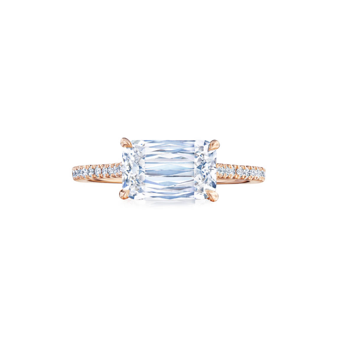rose gold engagement rings