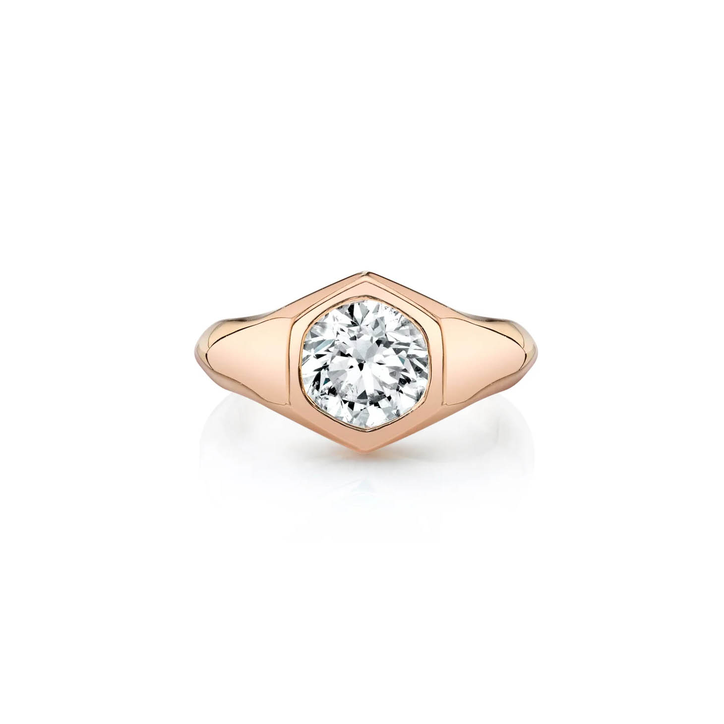 rose gold engagement rings