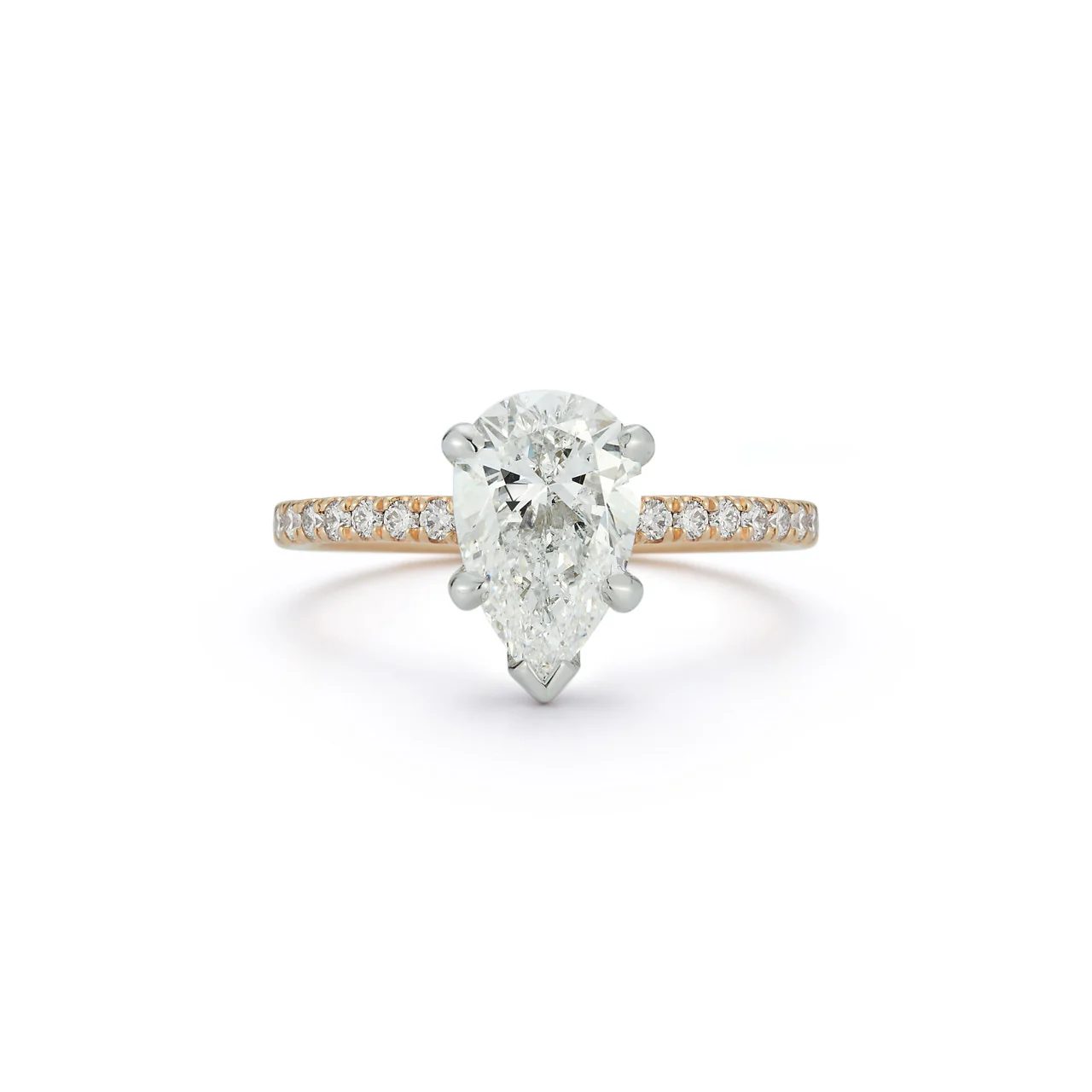 pear shaped diamond engagement ring