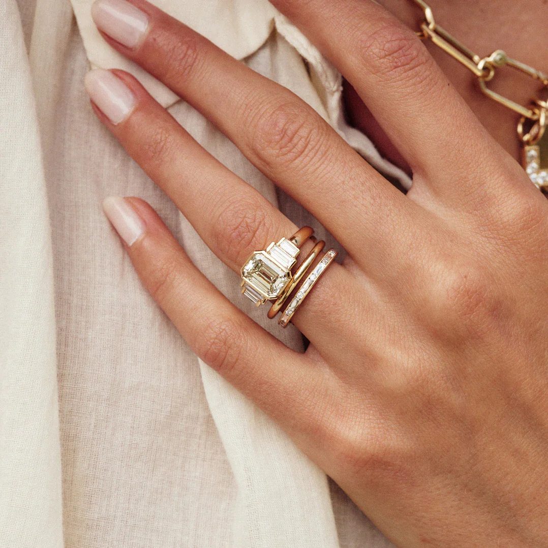 rose gold engagement rings