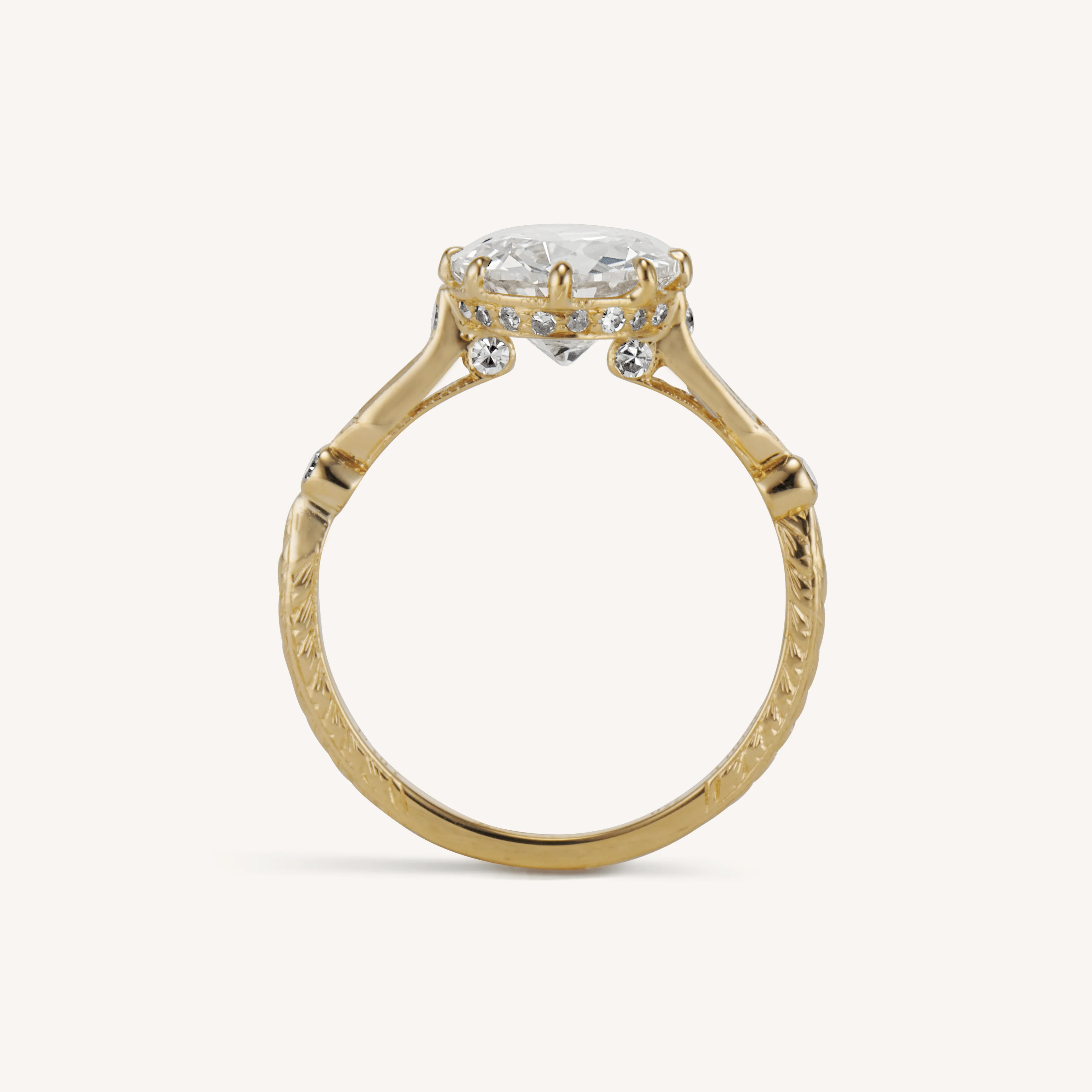 hidden halo engagement ring