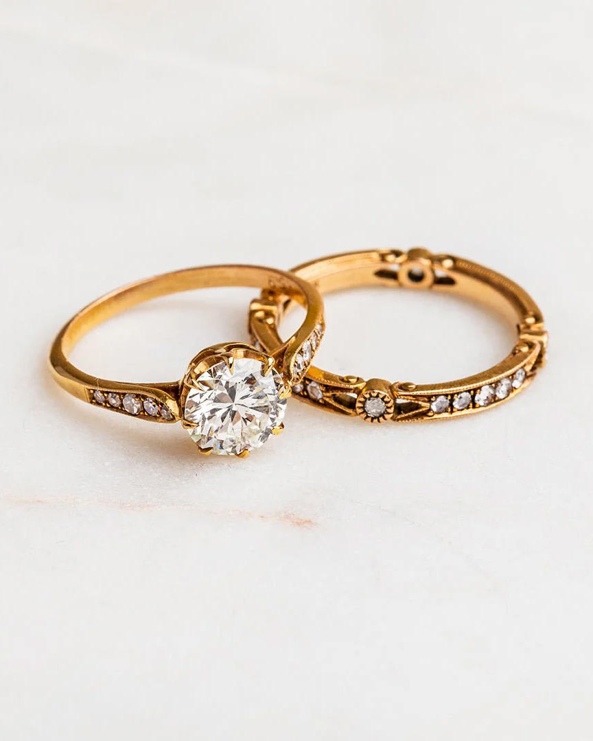 rose gold engagement rings