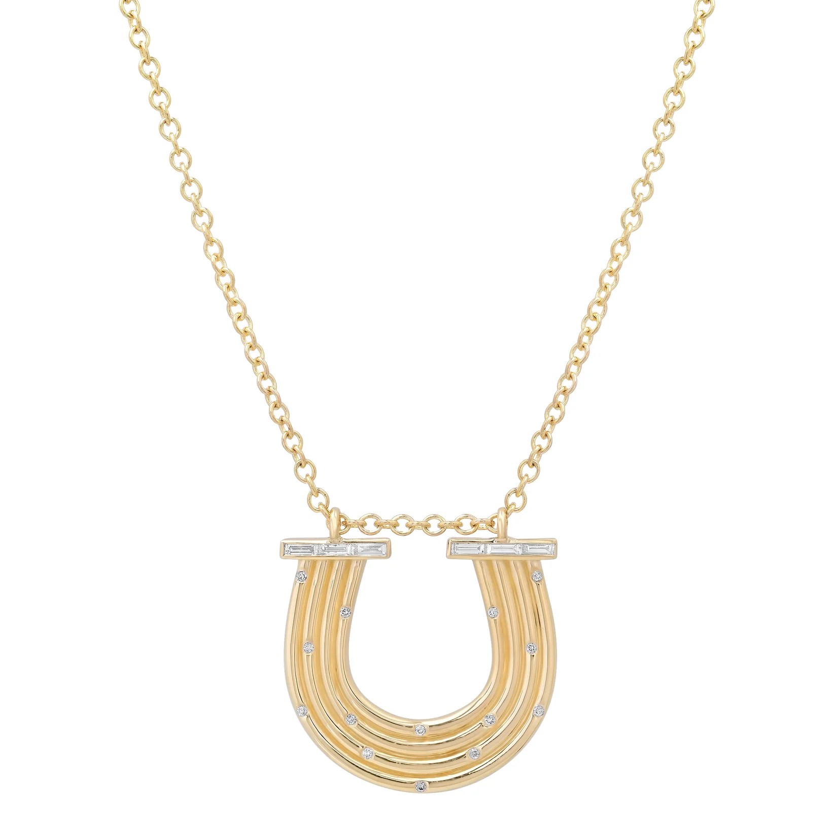 horse jewelry: diamond horse shoe