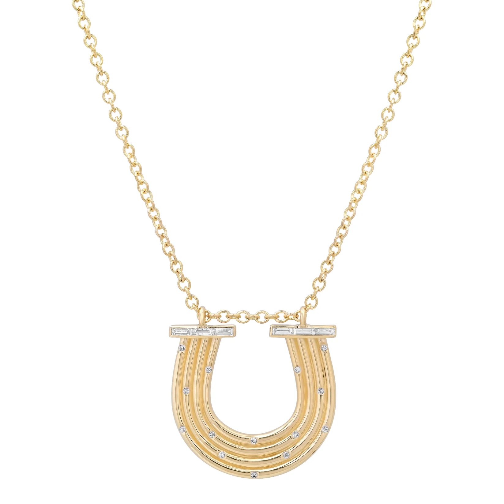 horse jewelry: diamond horse shoe