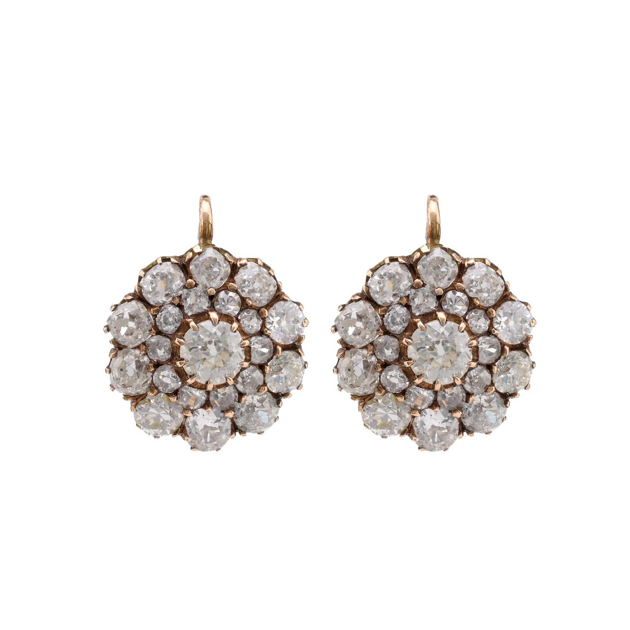 old mine cut earrings
