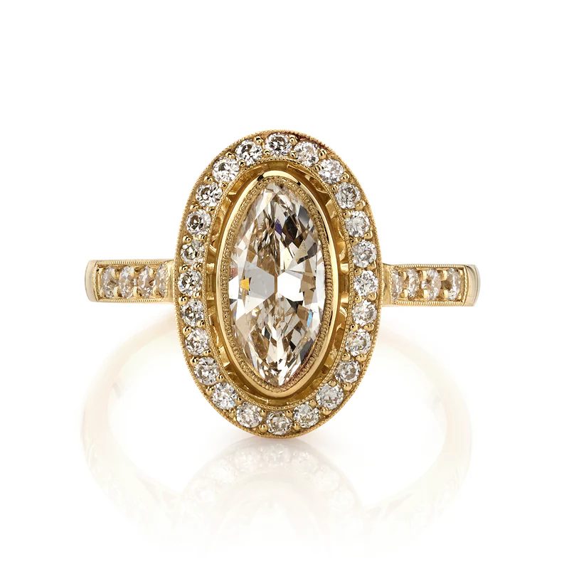 marquise cut engagement ring