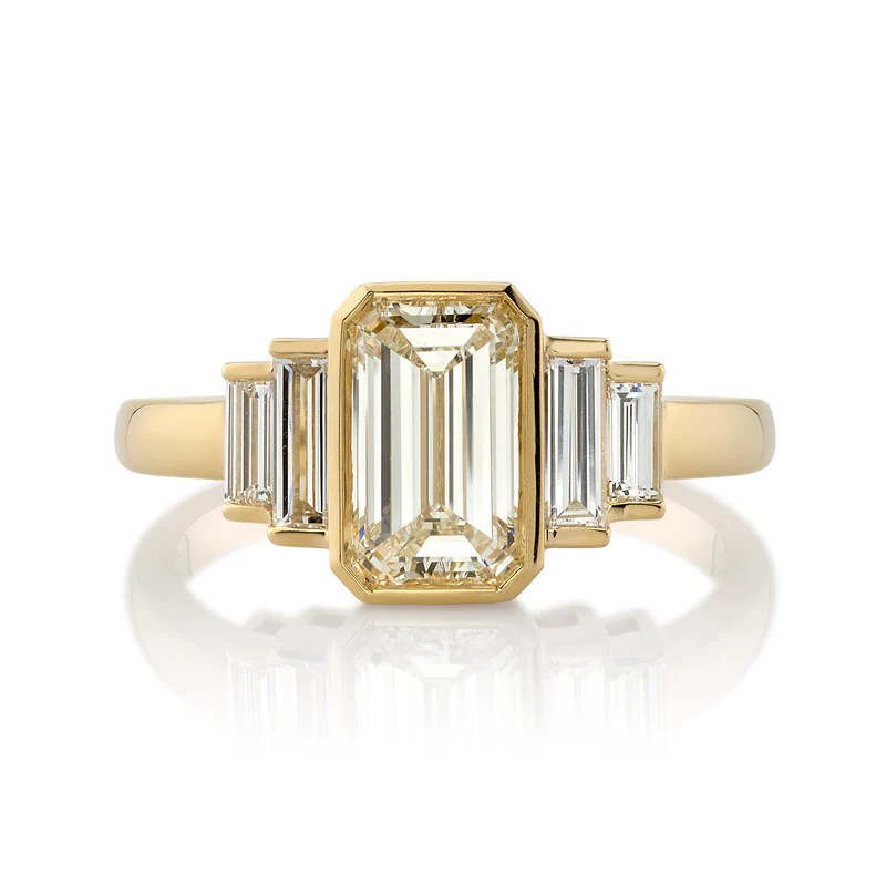 emerald cut engagement rings