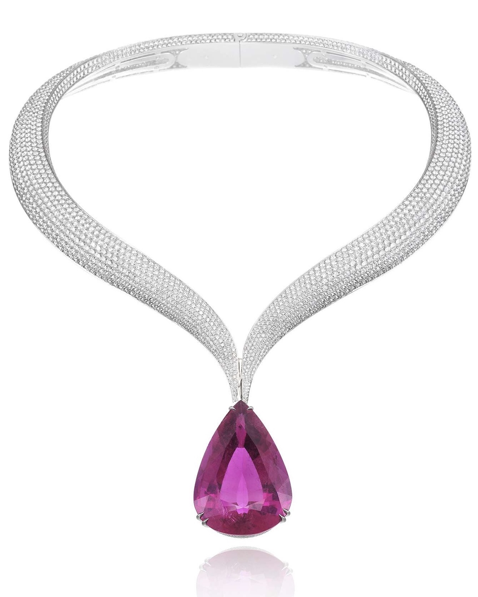 Is This Chopard Necklace The Most Popular Jewel in the History of the Cannes Film Festival? 4 Natural diamond and rubellite Chopard necklace