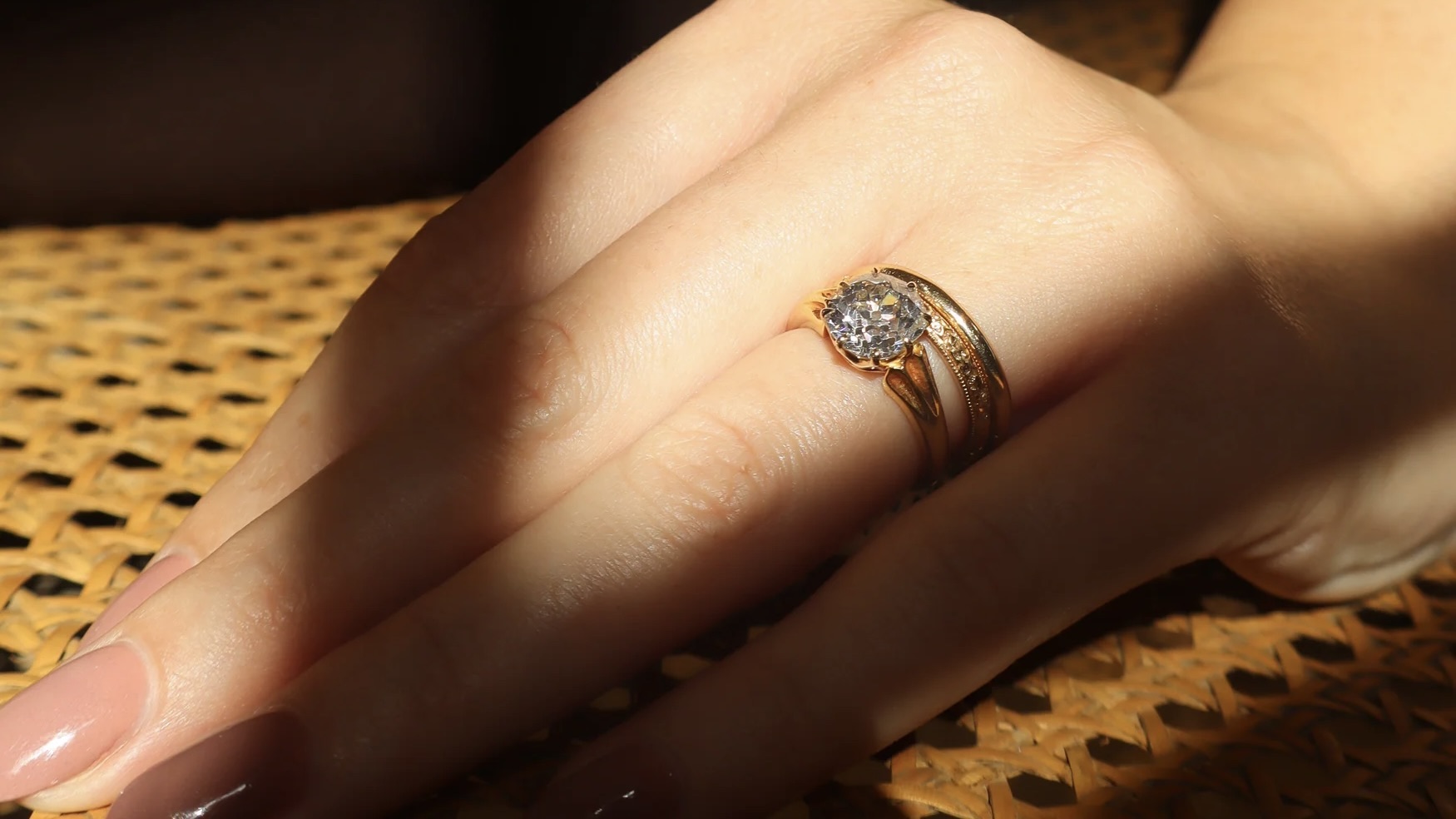 Andria Barbone Lorena Ring, featuring a 2-carat old mine cut diamond in an antique-inspired prong setting, $28,300, andriabarbone.com 