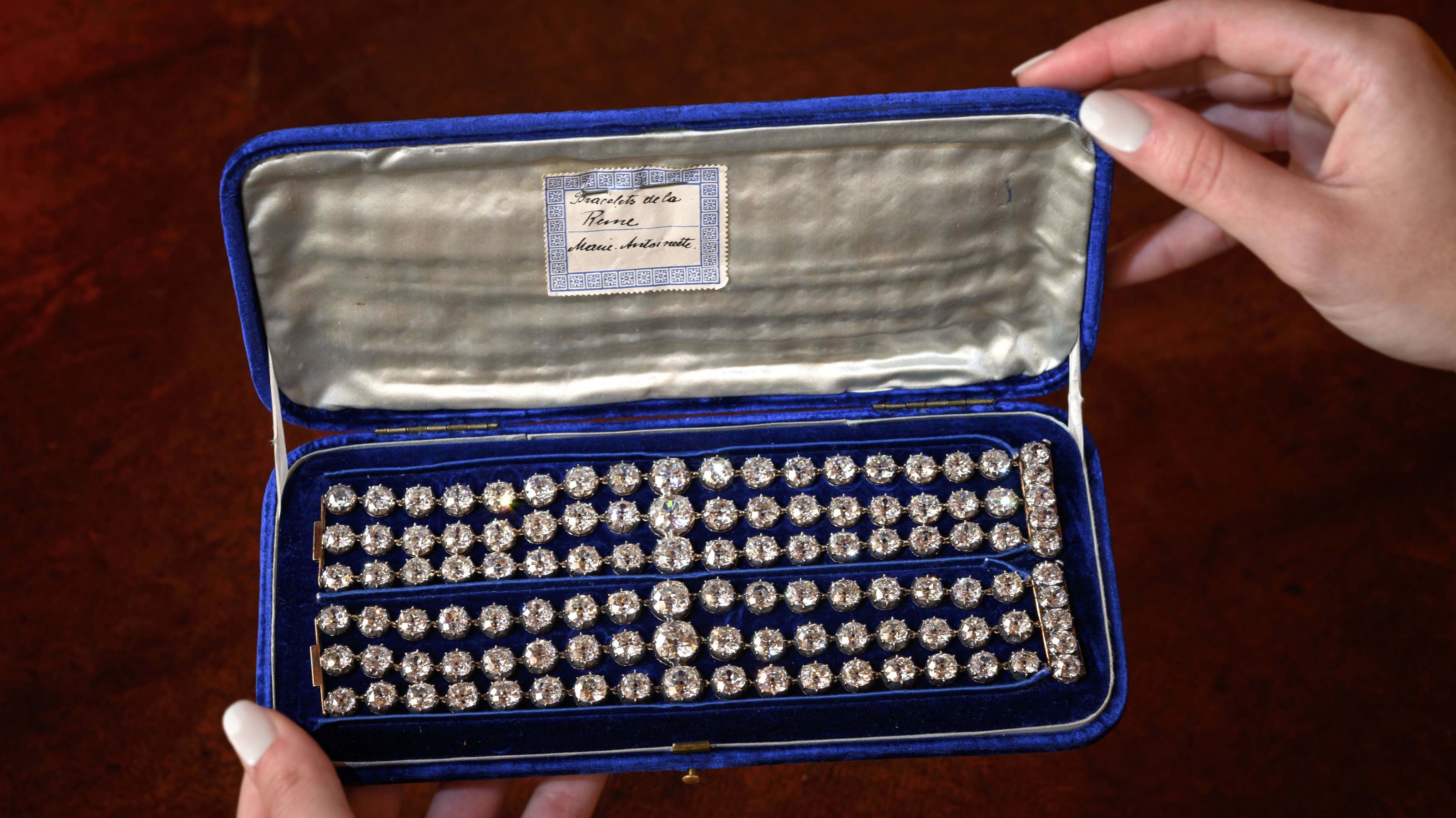 The Stunning History of the French Crown Jewels 5 Marie Antoinette's bracelets sold at auction for $8.2 million in Geneva in 2021.