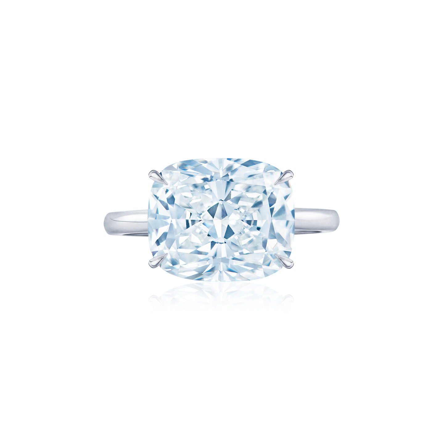 cushion cut diamond ring